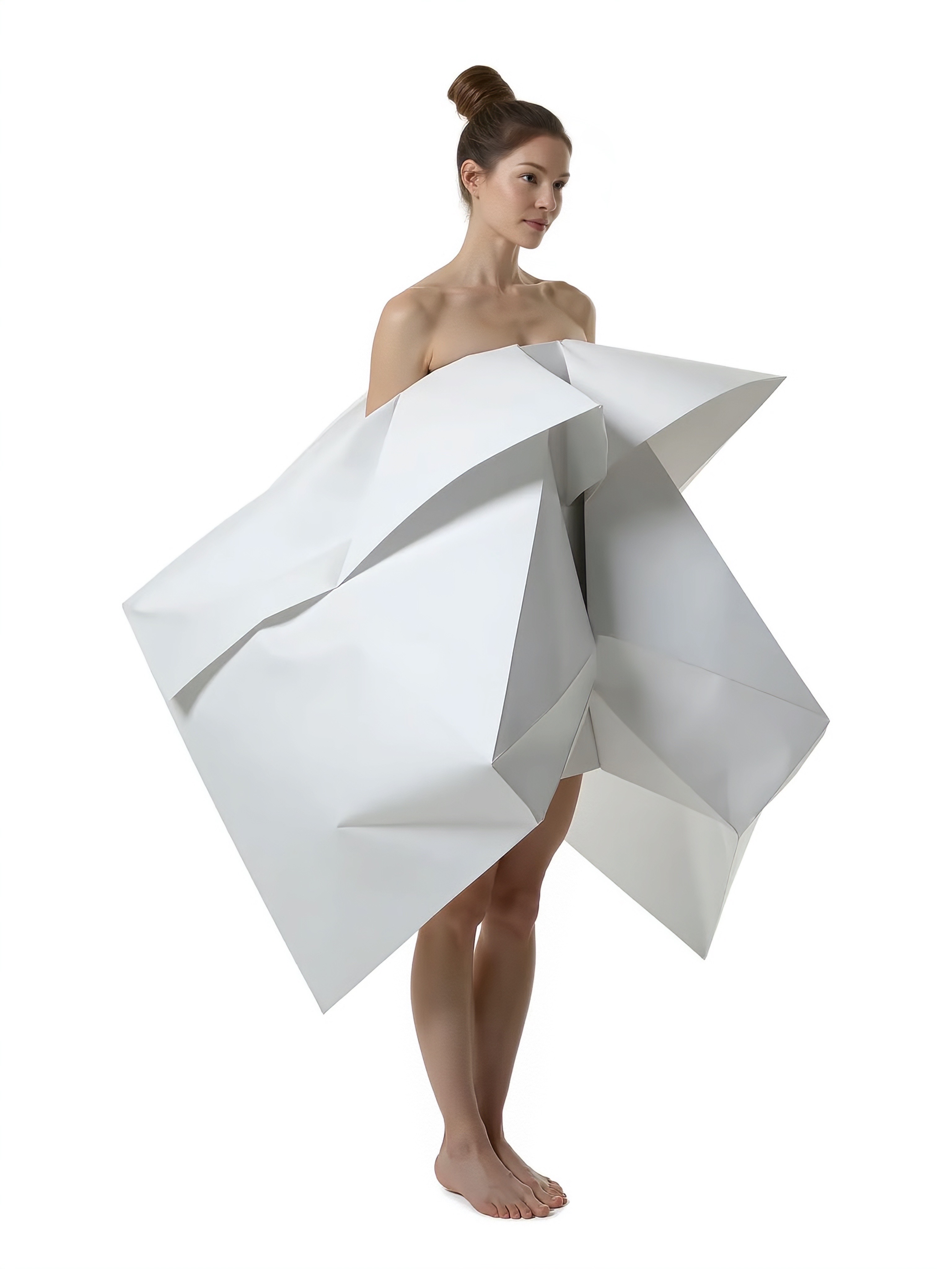 Portrait with dramatic profile lighting