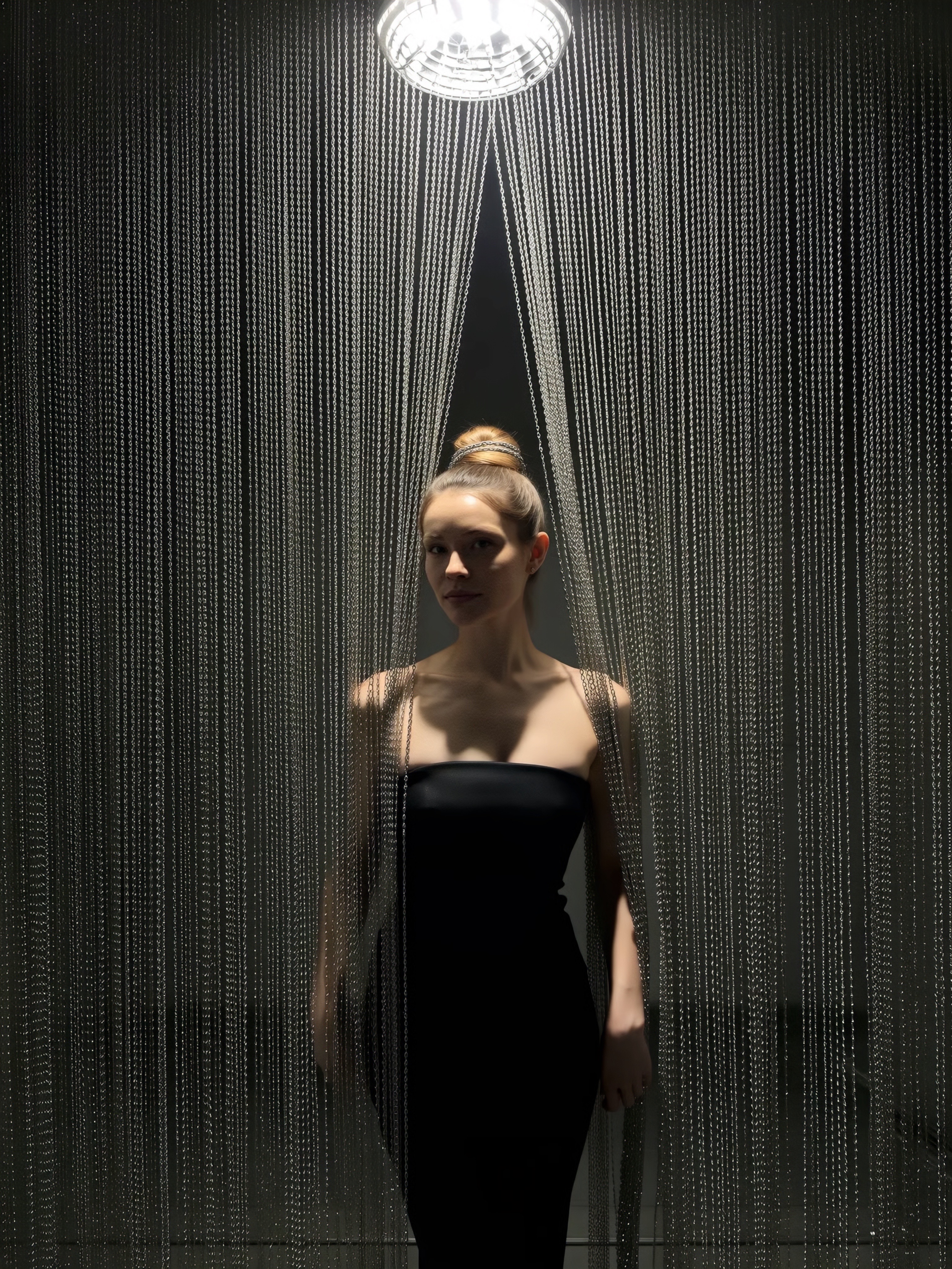 Portrait with soft runway-inspired direction